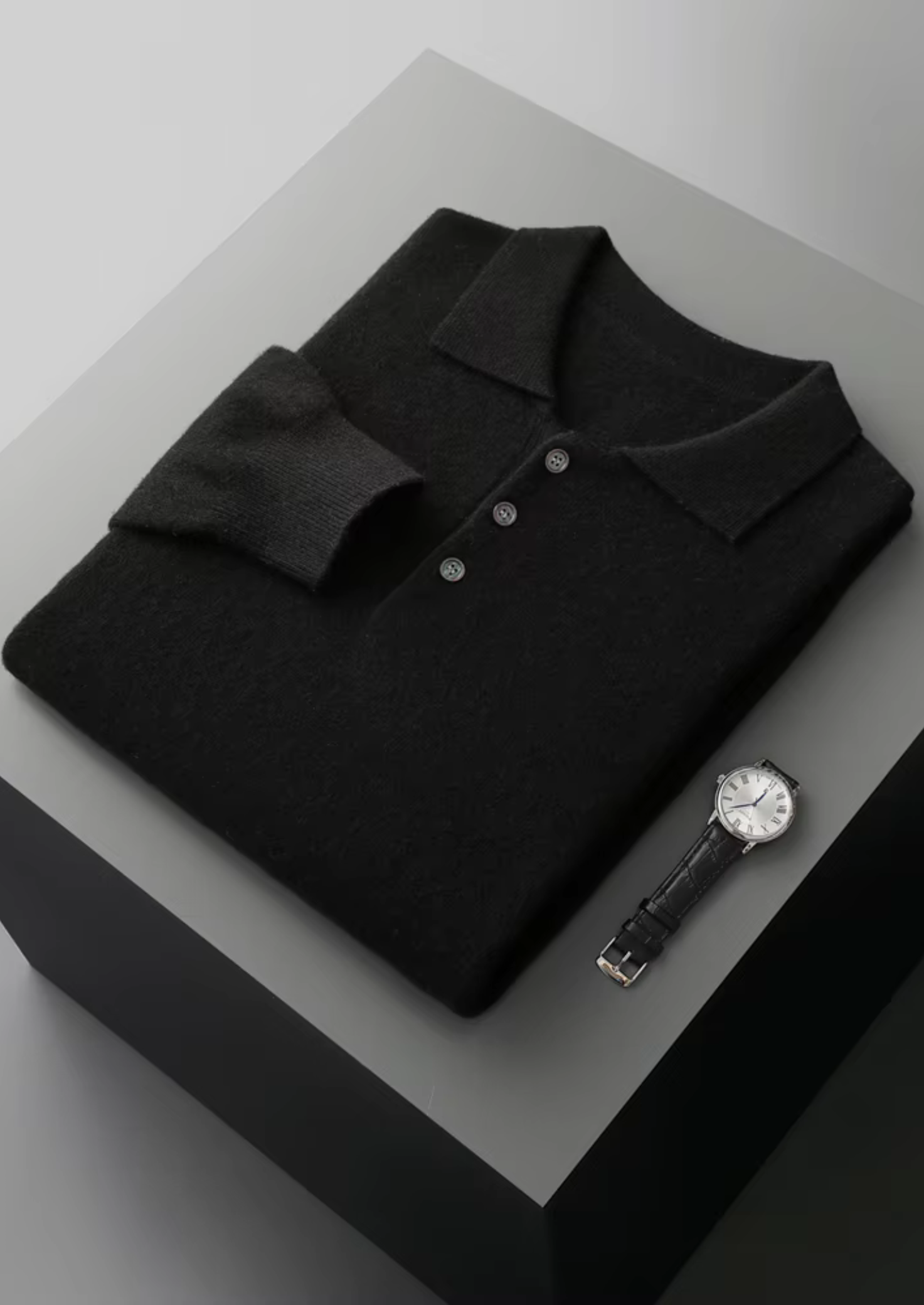 Zachte Merino Wol Polo Heren | Rêve