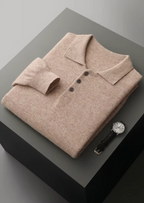 Zachte Merino Wol Polo Heren | Rêve