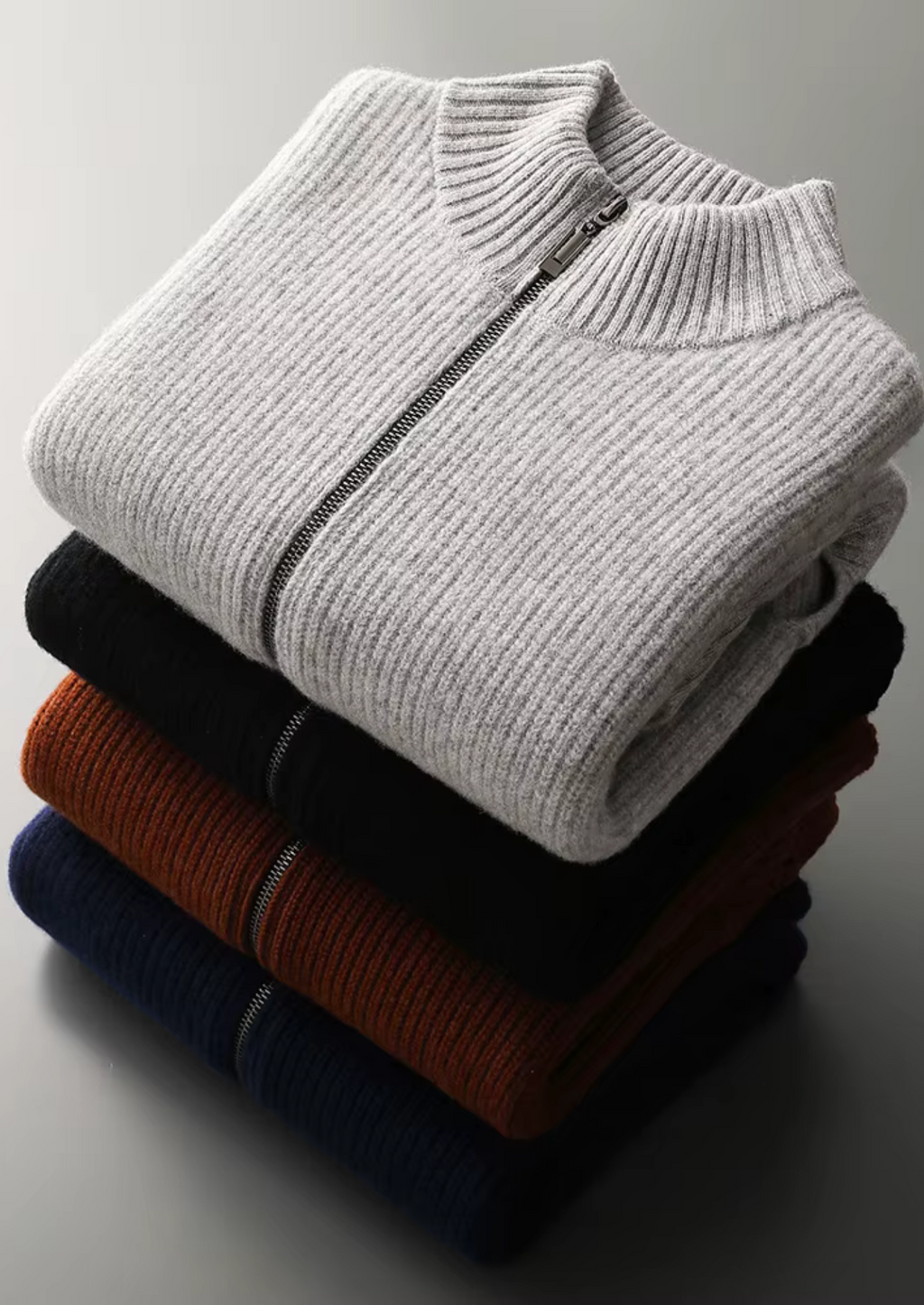 Wollen Vest Heren met Rits | Bréon