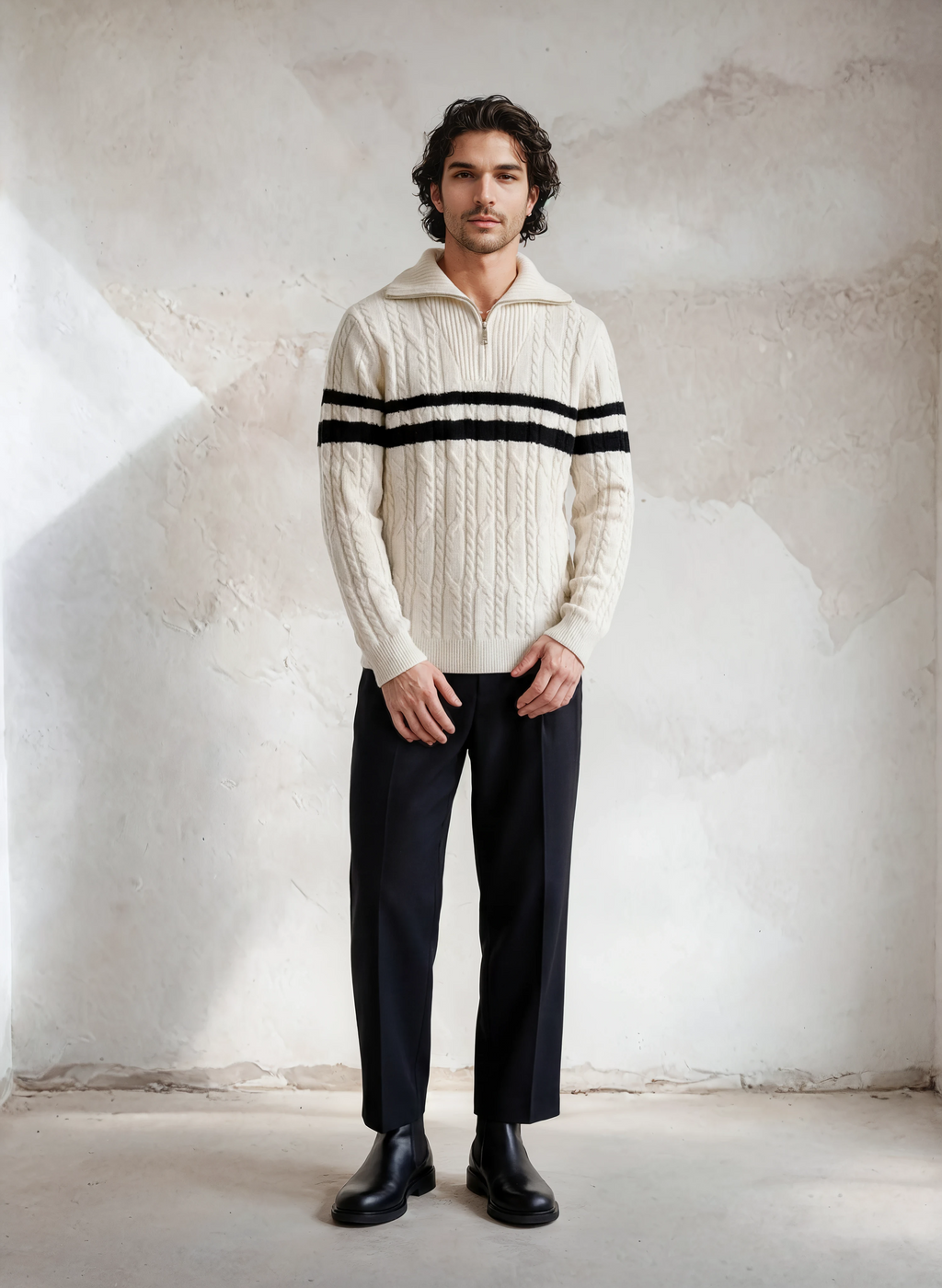 Auréon Half zip trui Heren Donker Grijs