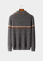 Pure Cashmere Half-Zip Heren | Montreux