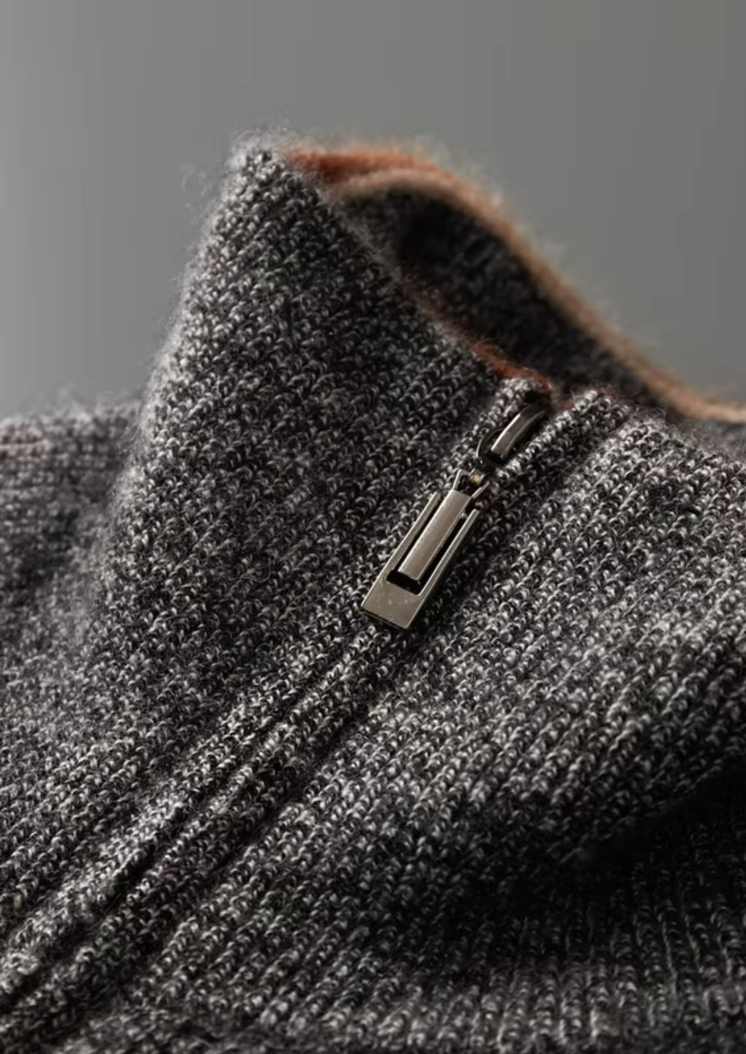 Pure Cashmere Half-Zip Heren | Montreux