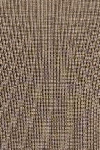 Taupe Halfzip Trui