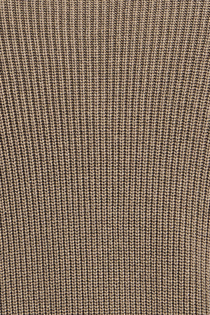 Taupe Halfzip Trui