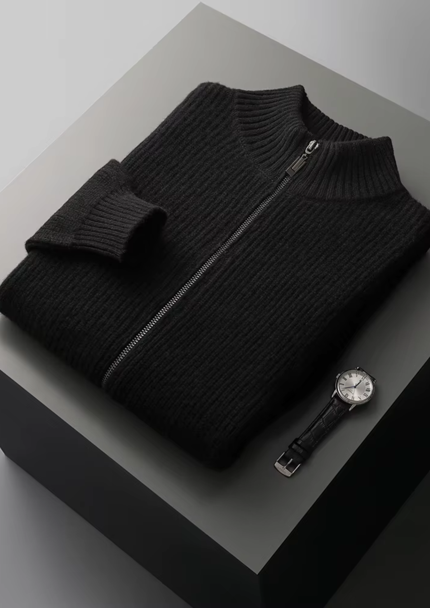 Wollen Vest Heren met Rits | Bréon