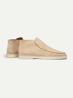 Hoge Suede Couture Heren Loafer - Licht Beige