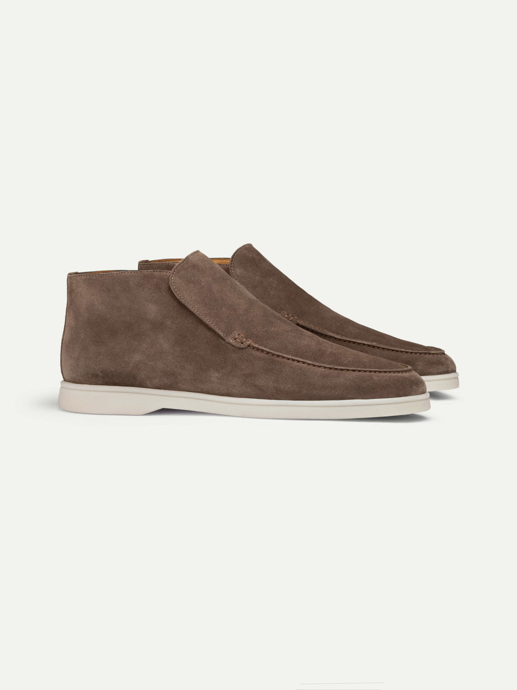 Hoge Suede Couture Heren Loafer - Chestnut