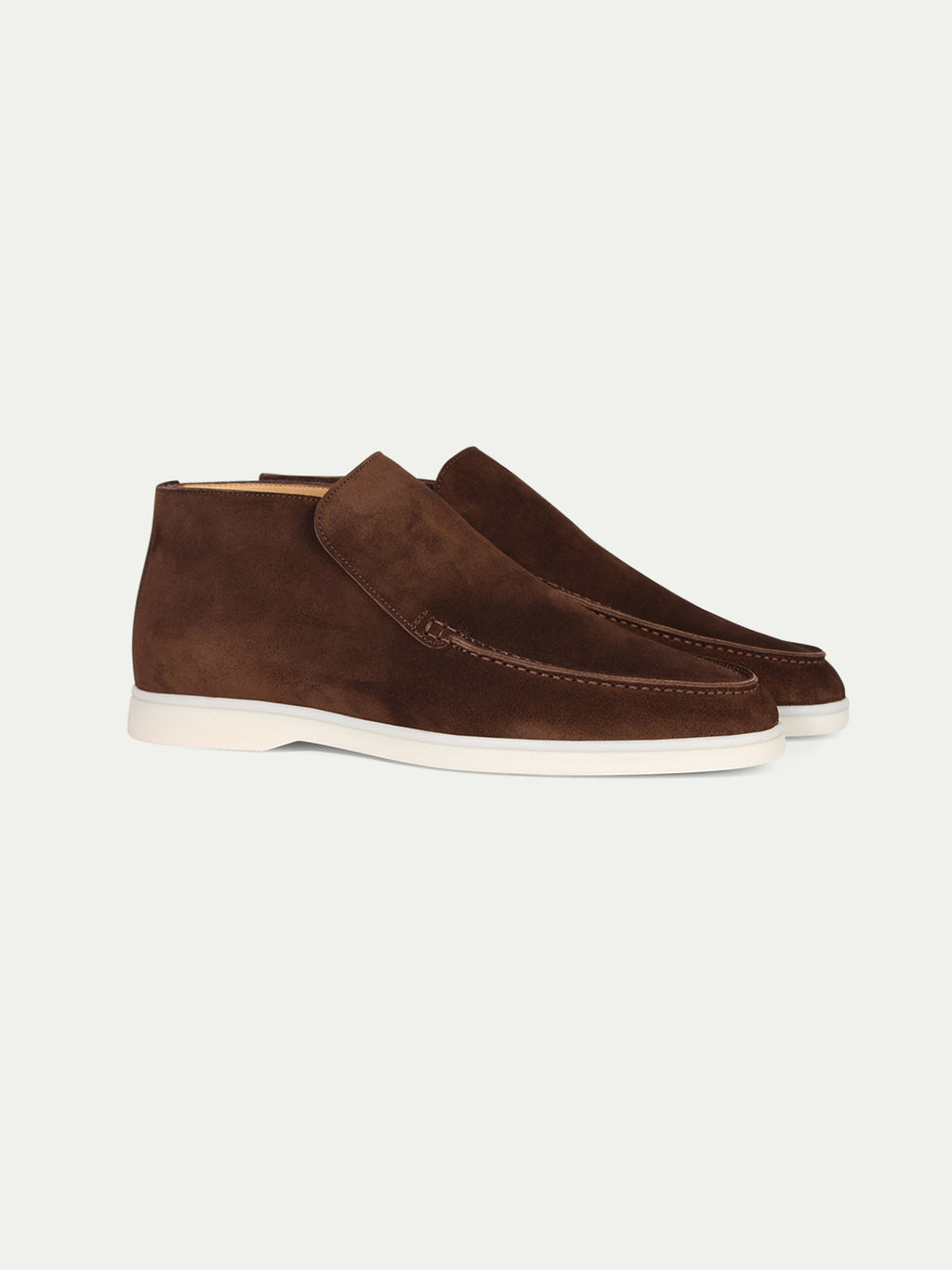 Hoge Suede Couture Heren Loafer - Cacao