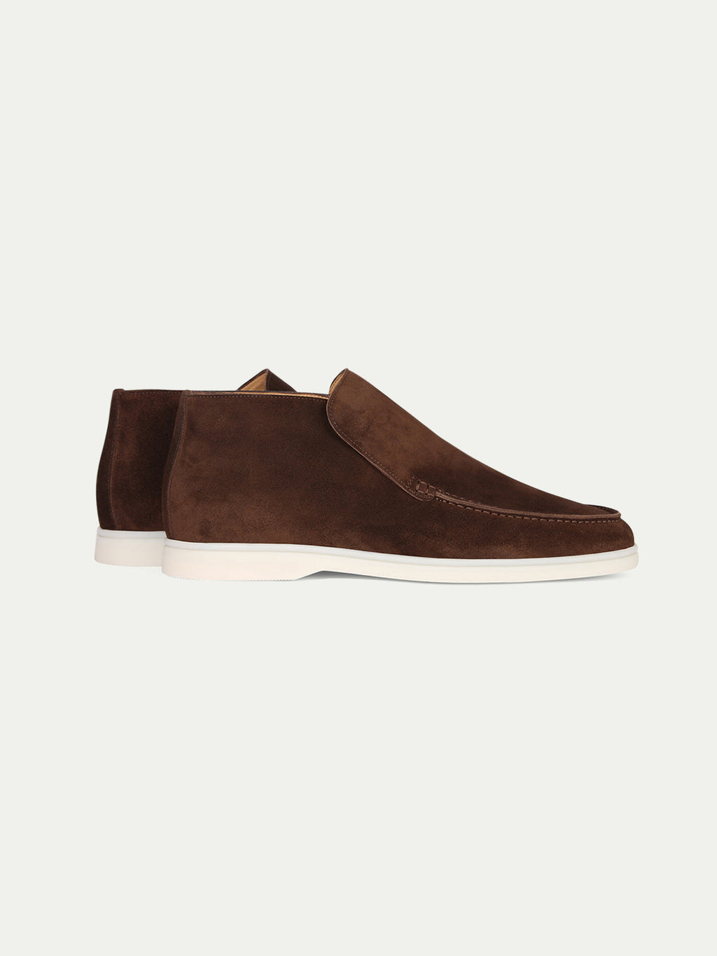 Hoge Suede Couture Heren Loafer - Cacao