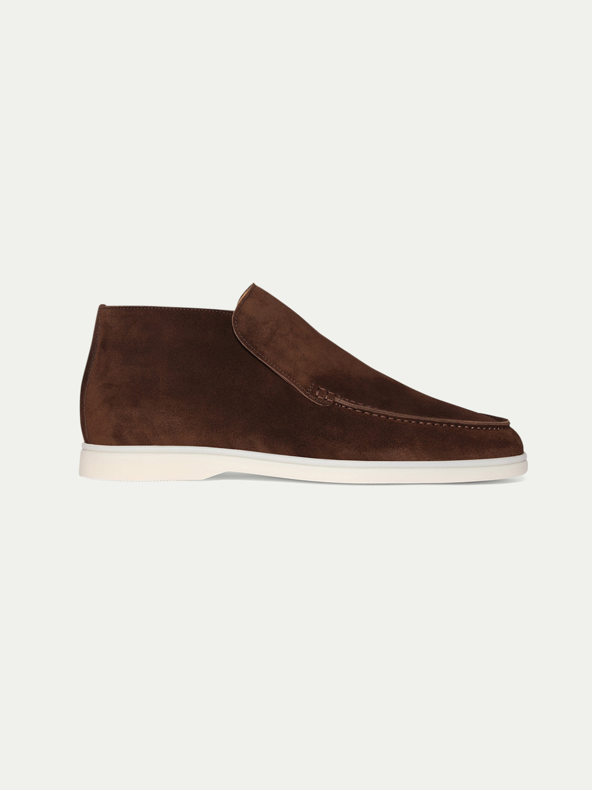 Hoge Suede Couture Heren Loafer - Cacao