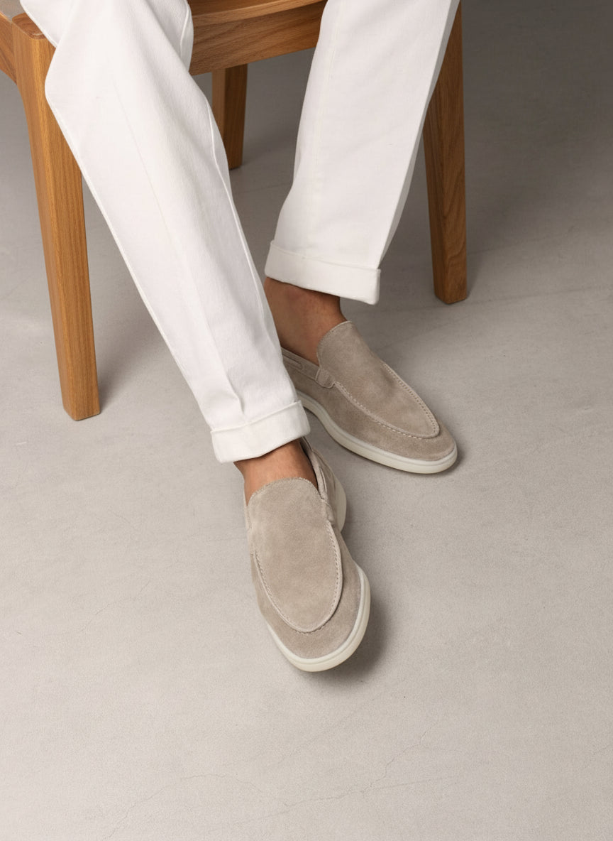 Zilvertaupe Marina Loafers