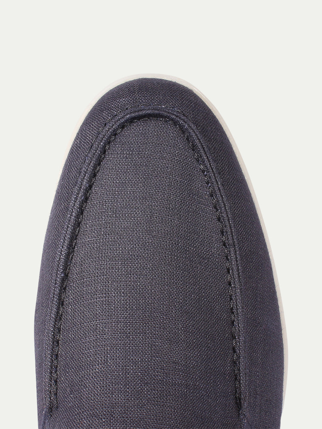 Navy Marina Linnen Loafers