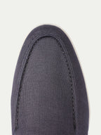 Navy Marina Linnen Loafers