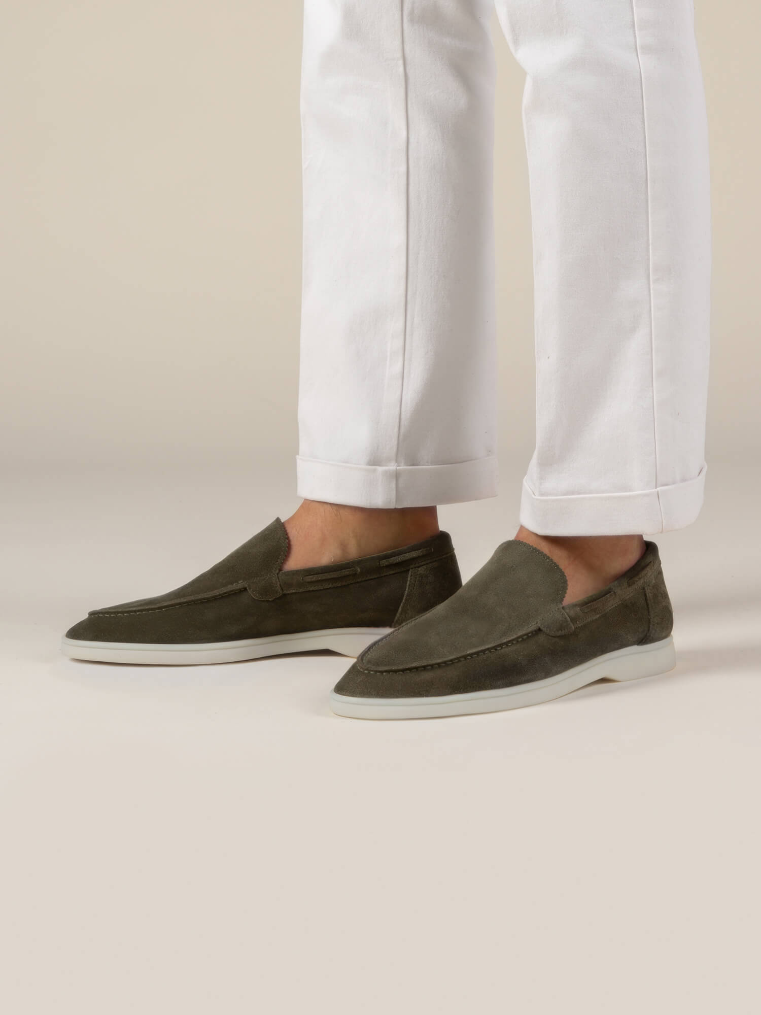 Olijf Marina Loafers