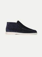 Hoge Suede Couture Heren Loafer - Navy