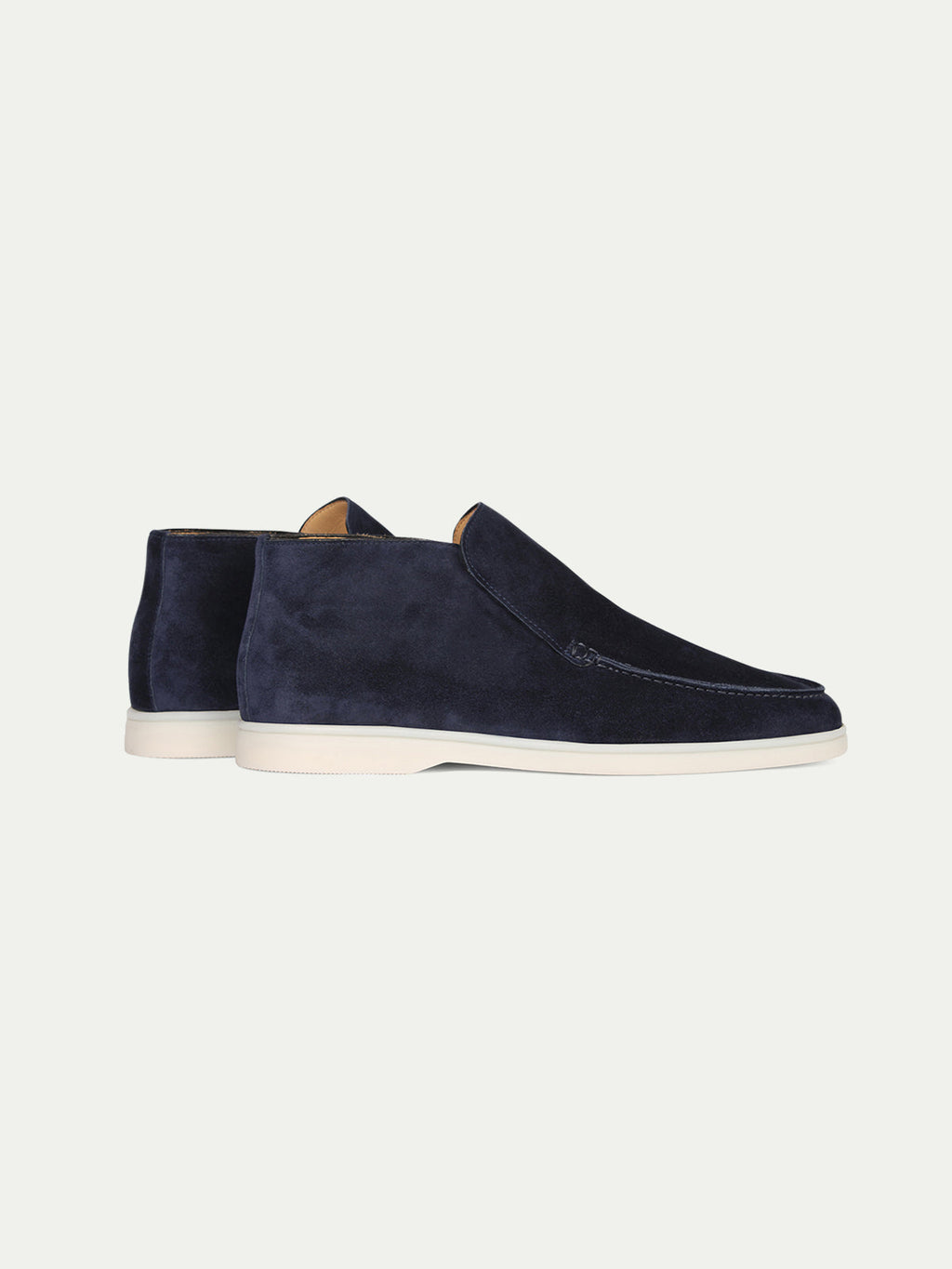 Hoge Suede Couture Heren Loafer - Navy