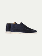 Hoge Suede Couture Heren Loafer - Navy