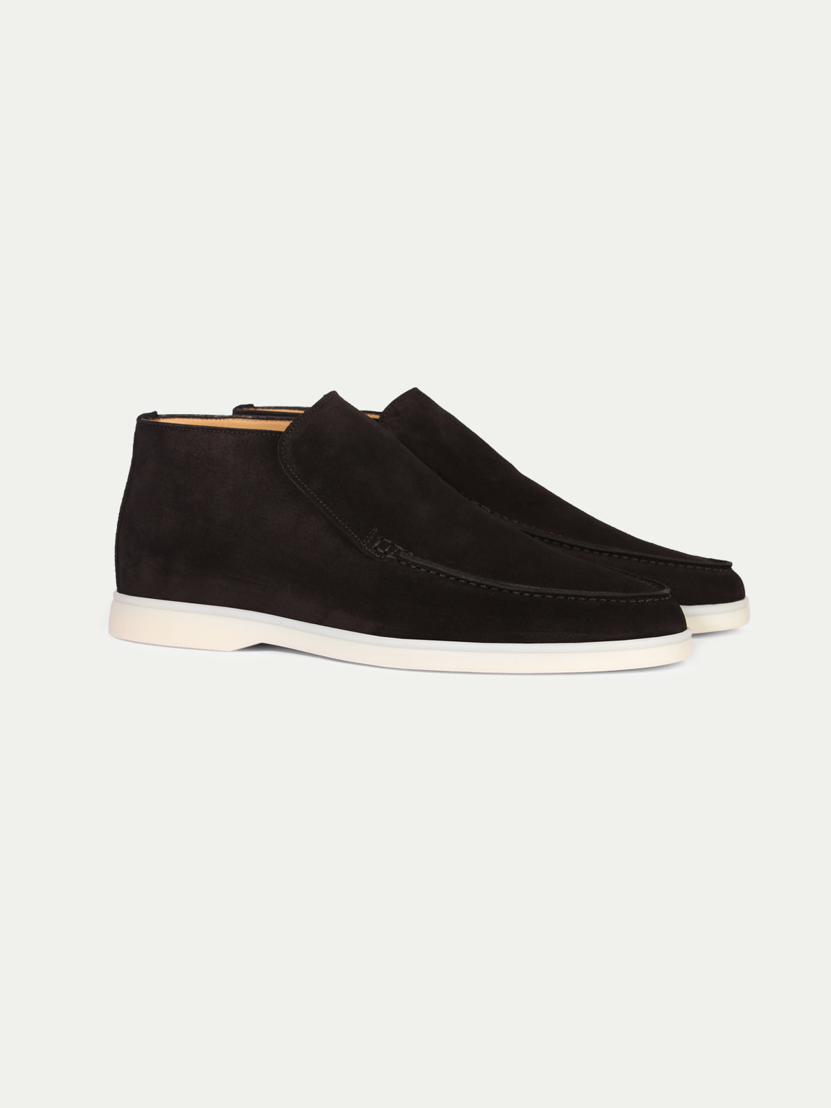 Hoge Suede Couture Heren Loafer - Zwart