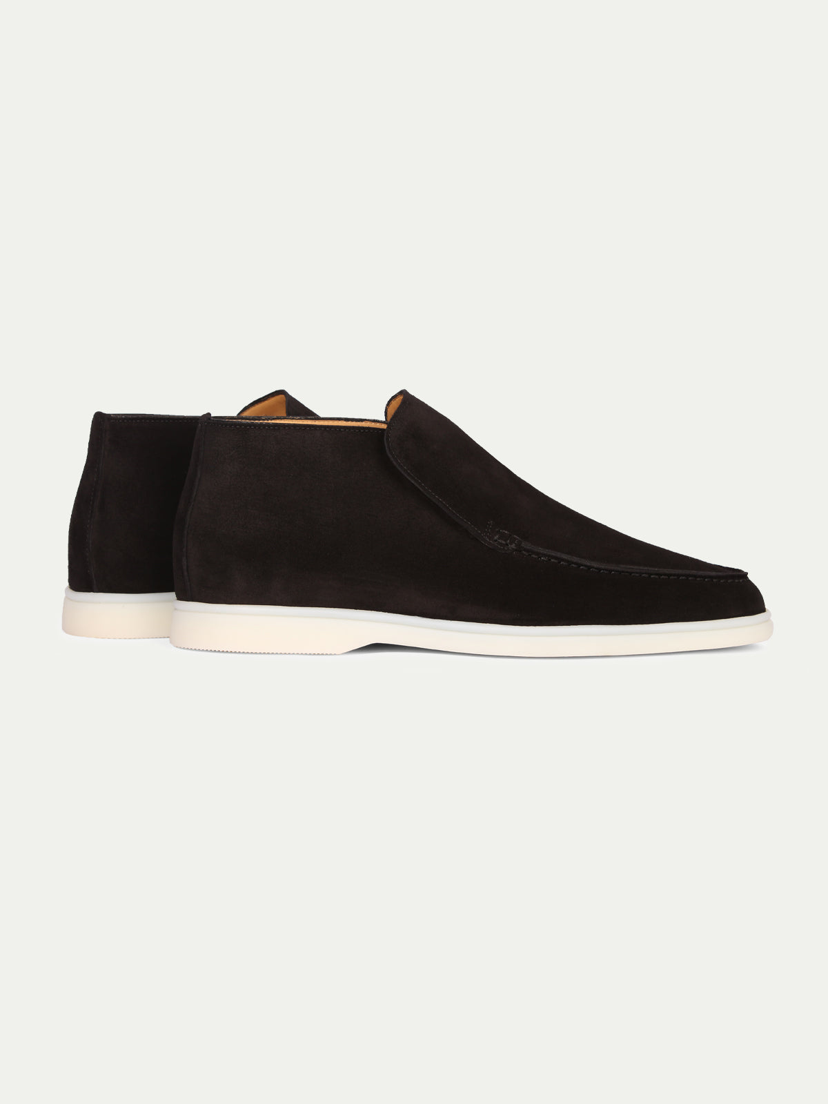 Hoge Suede Couture Heren Loafer - Zwart
