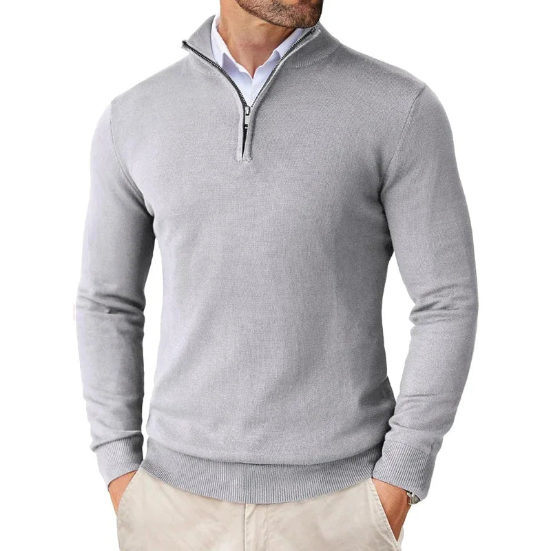Truien Heren | Half-Zip Gebreide Trui | Zachte & Stijlvolle | Comfort Fit