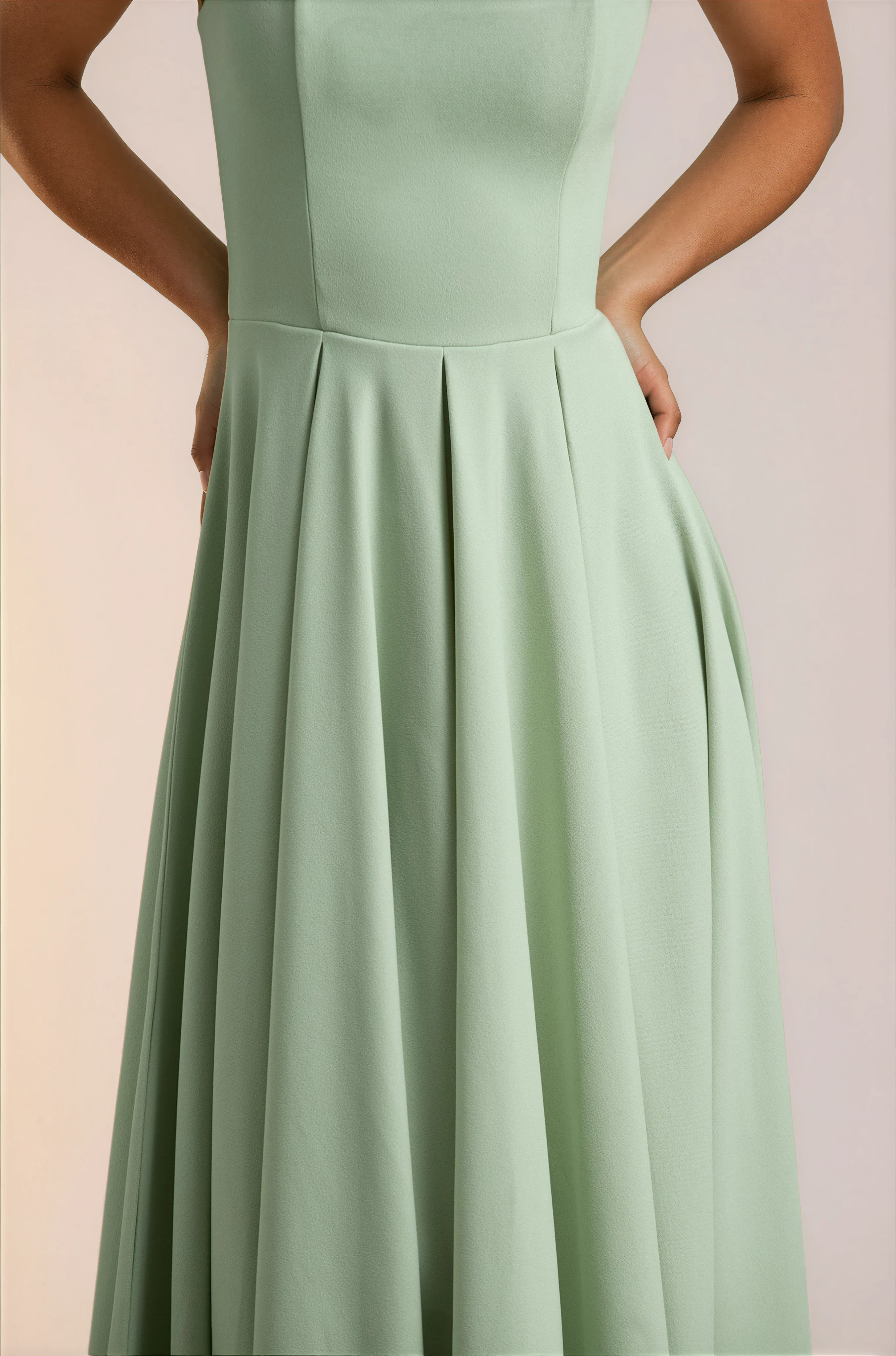Asal | Zomerjurk Dames – Slim Fit Midi Jurk met Bandjes